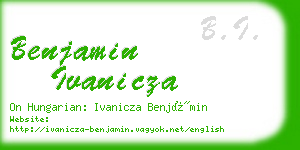 benjamin ivanicza business card